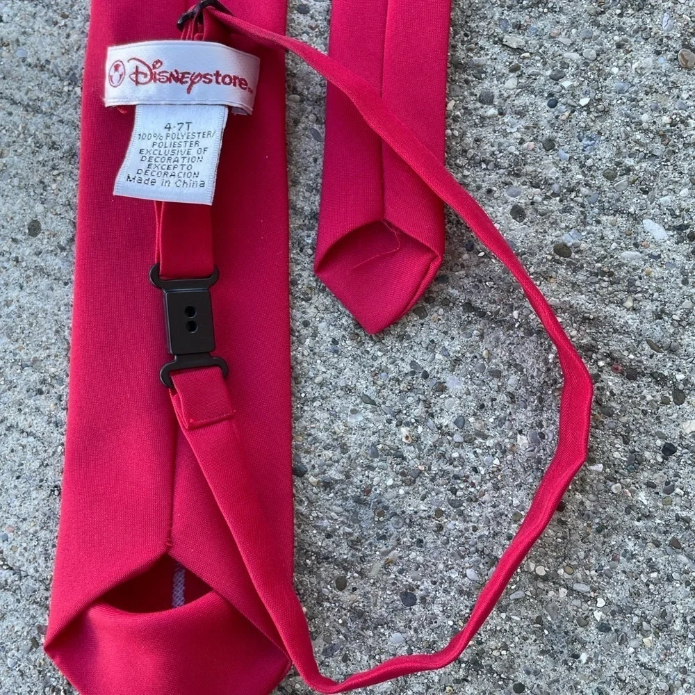 Disney Store Mickey Mouse Toddler Red Neck Tie Size 4-7T Vintage Classic